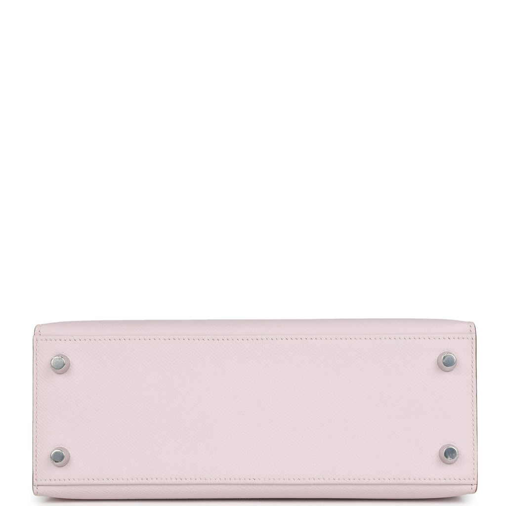Kelly Sellier 25 Mauve Pale Epsom Palladium Hardware