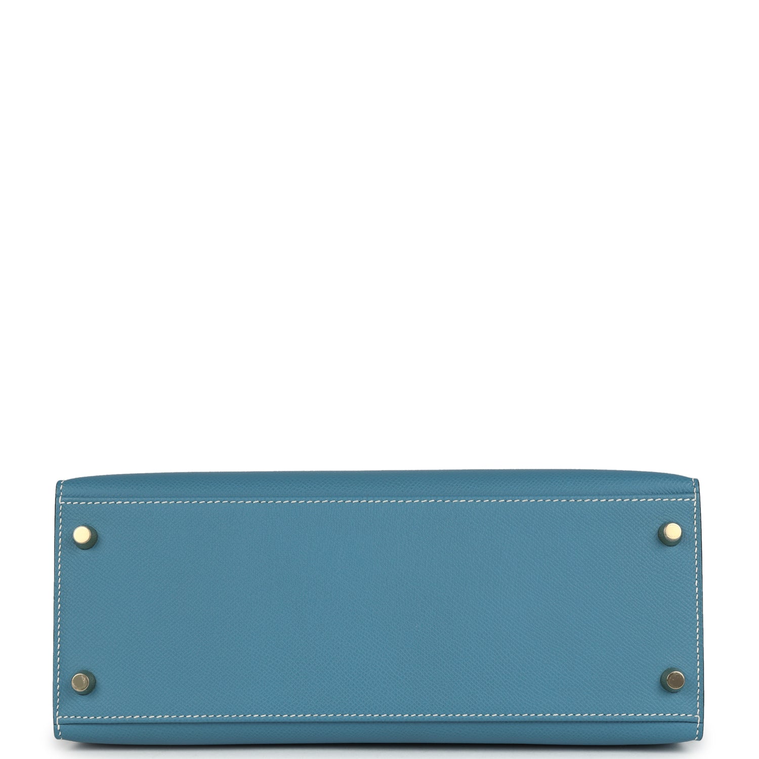Kelly Sellier 28 Blue Jean Epsom Gold Hardware