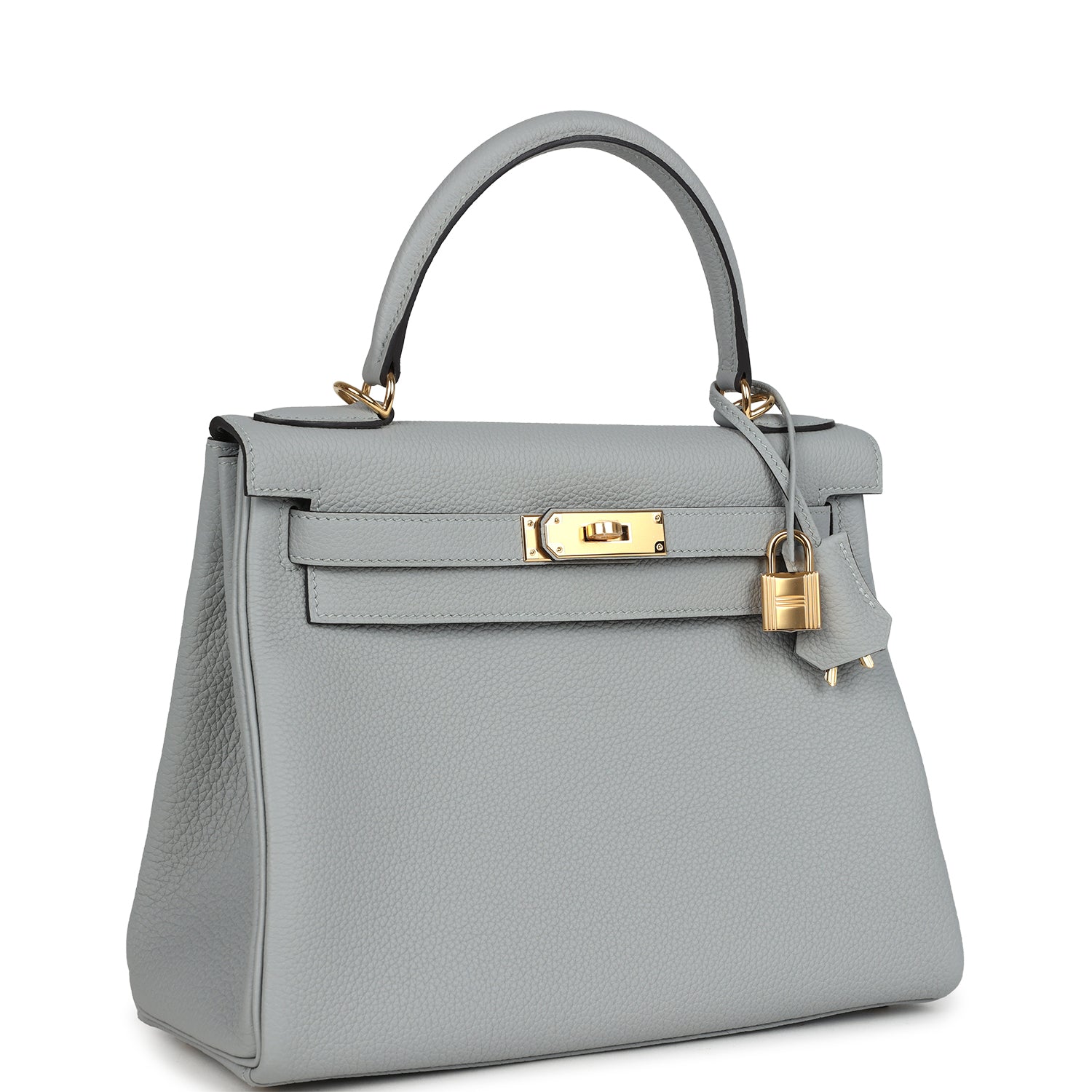 Kelly Retourne 28 Bleu Glacier Togo Gold Hardware