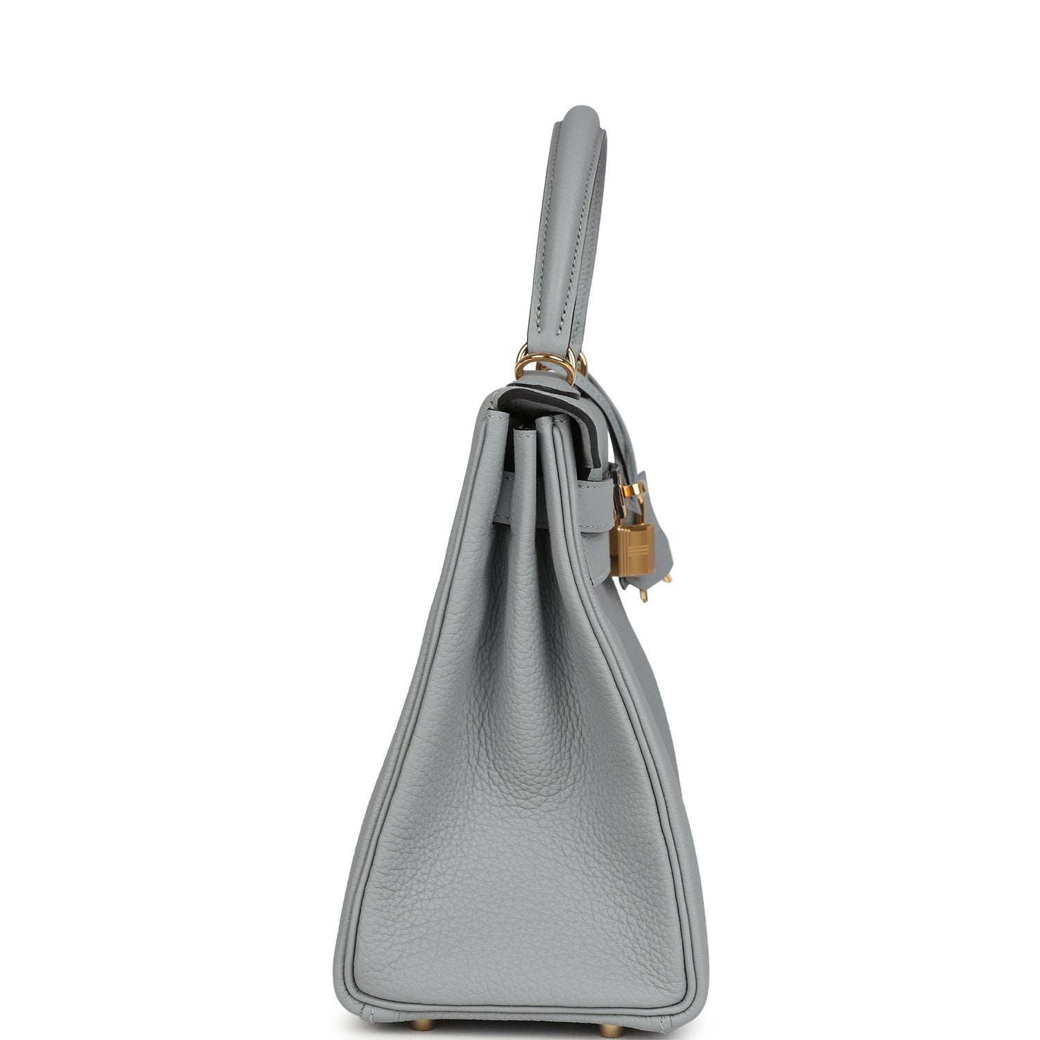Kelly Retourne 28 Bleu Glacier Togo Gold Hardware