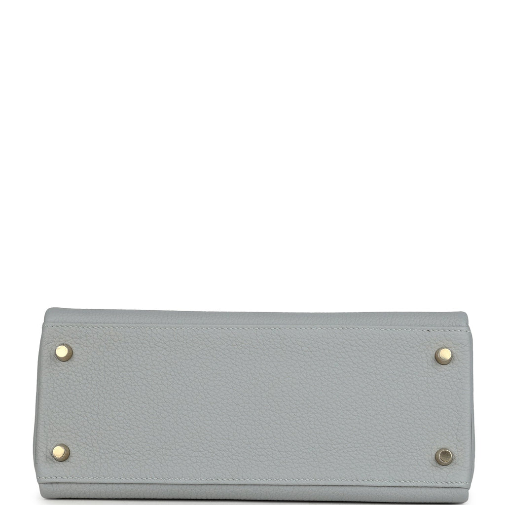 Kelly Retourne 28 Bleu Glacier Togo Gold Hardware