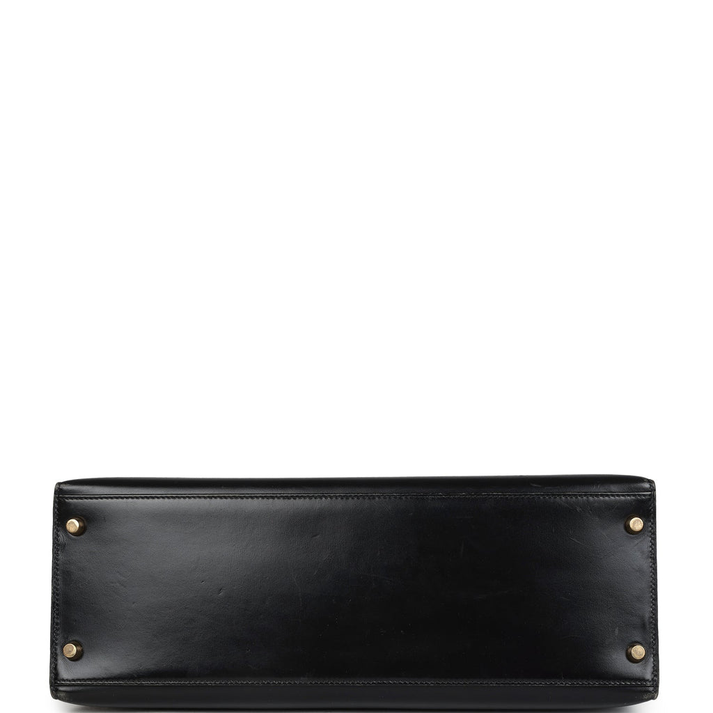 Vintage Kelly Sellier 35 Black Box Gold Hardware