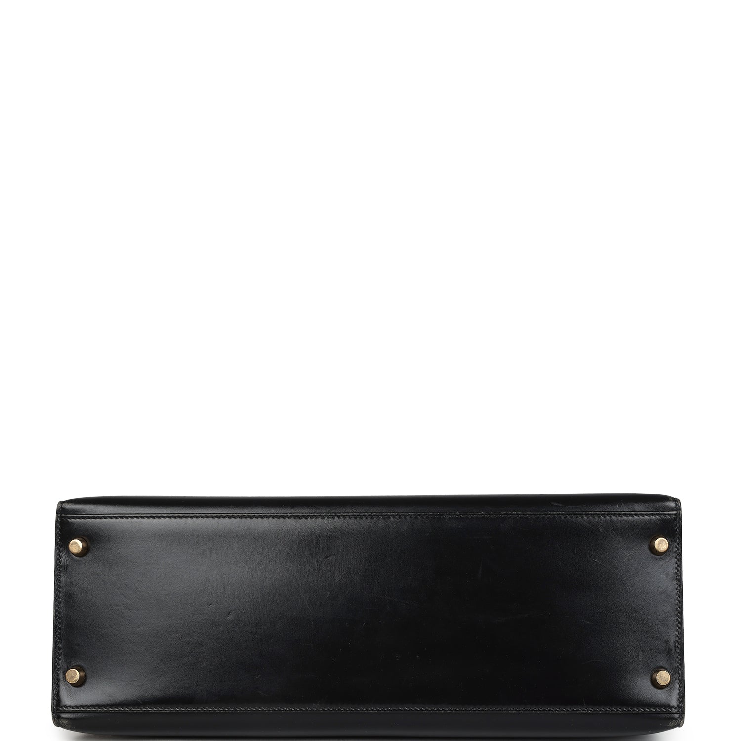 Vintage Kelly Sellier 35 Black Box Gold Hardware