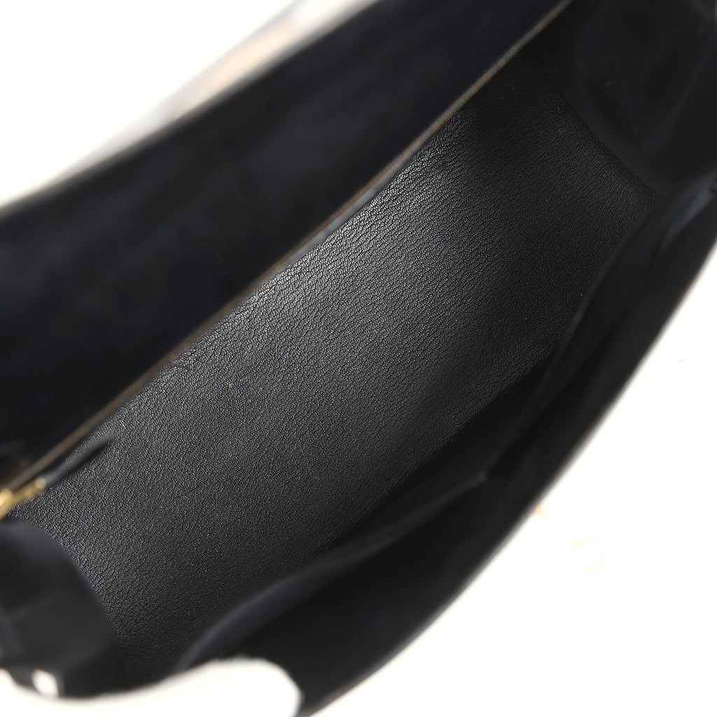 Vintage Kelly Sellier 35 Black Box Gold Hardware