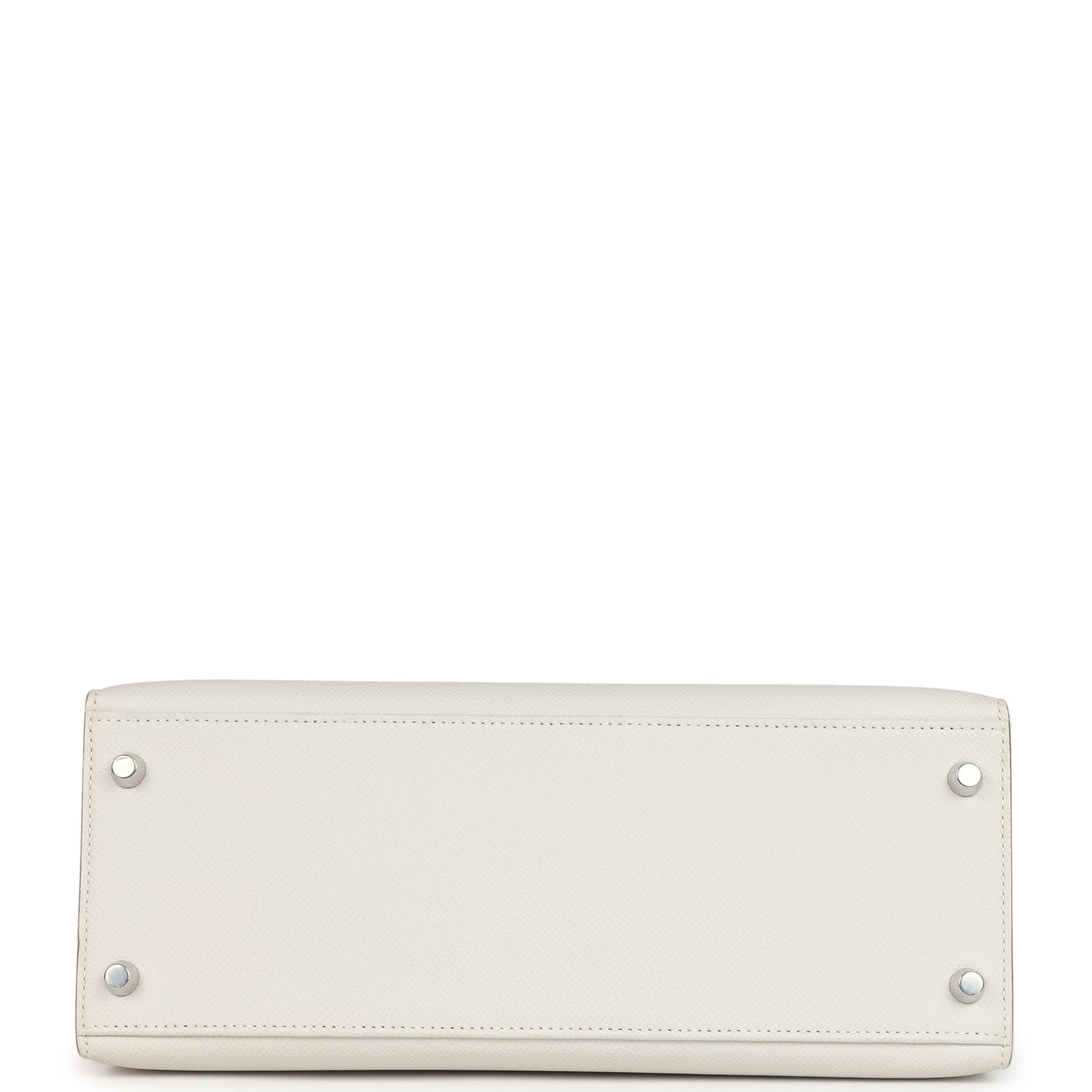 Kelly Sellier 28 Gris Pale Epsom Palladium Hardware