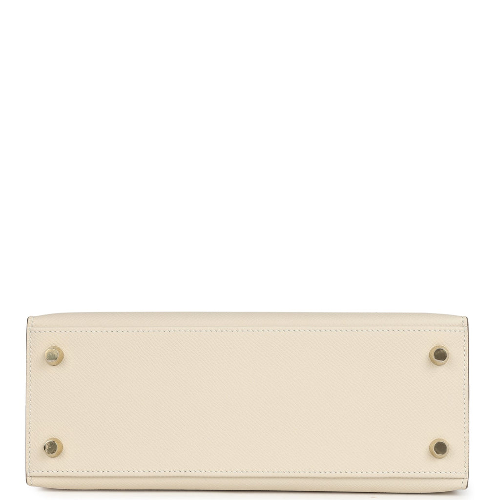 Kelly Sellier 25 Craie Epsom Gold Hardware