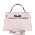 Kelly Sellier 20 Mauve Pale Chevre Palladium Hardware