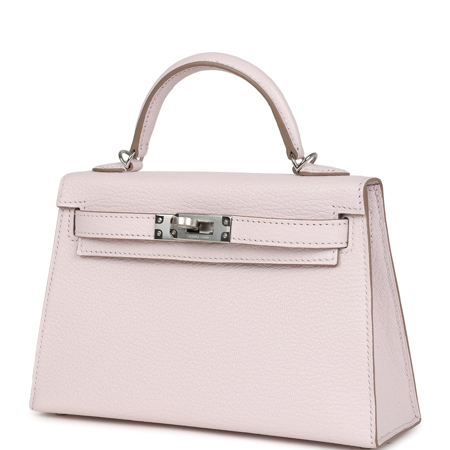 Kelly Sellier 20 Mauve Pale Chevre Palladium Hardware