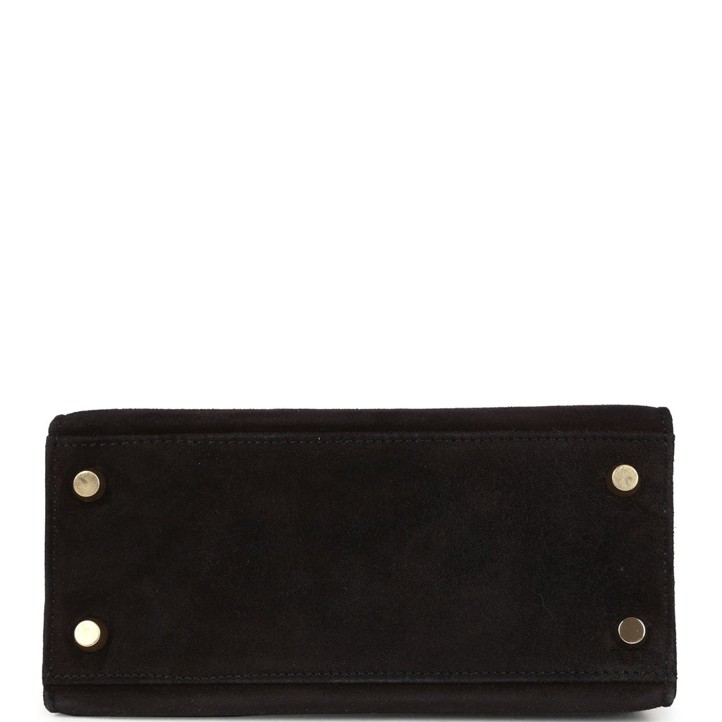 Vintage Kelly Sellier 20 Black Doblis Gold Hardware