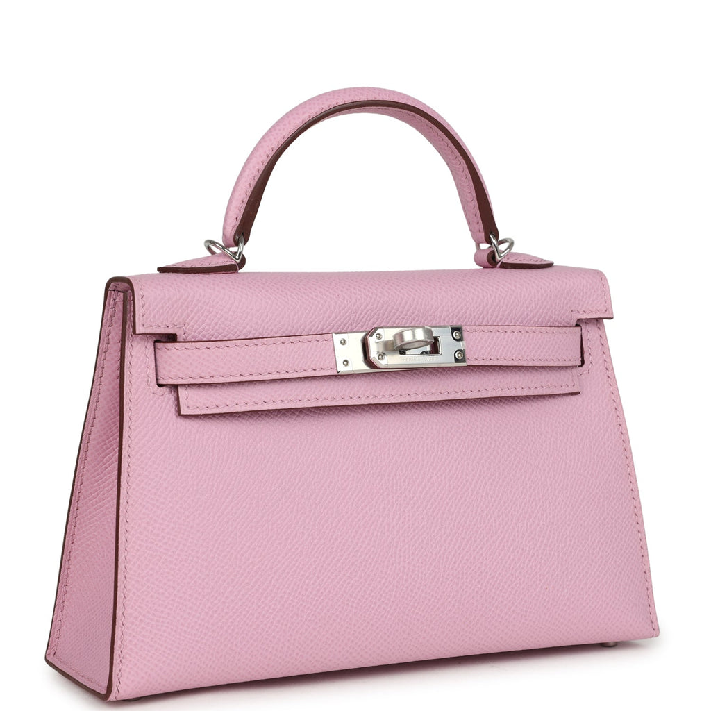 Kelly Sellier 20 Mauve Sylvestre Epsom Palladium Hardware