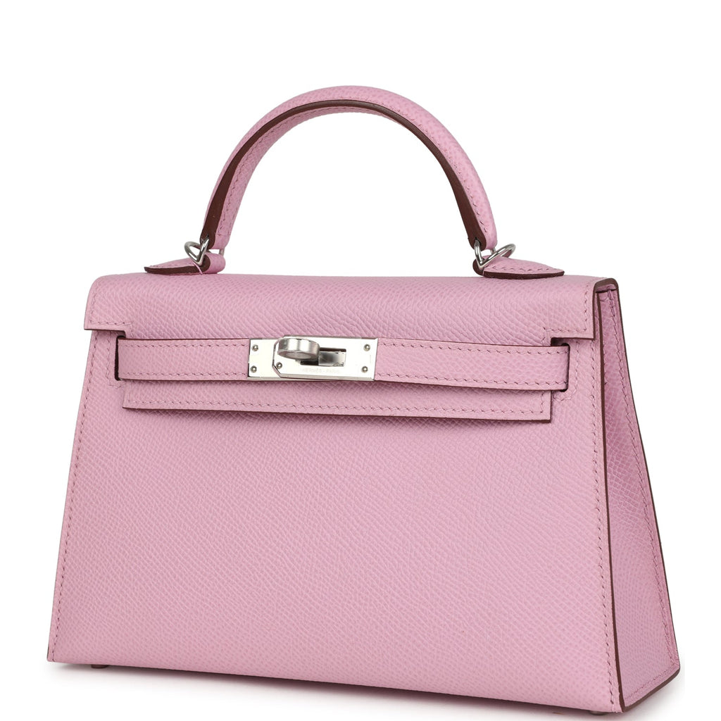 Kelly Sellier 20 Mauve Sylvestre Epsom Palladium Hardware