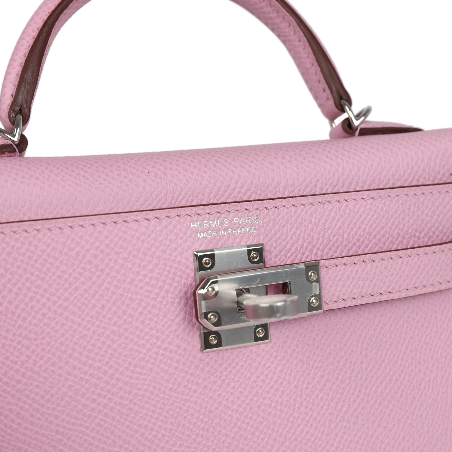 Kelly Sellier 20 Mauve Sylvestre Epsom Palladium Hardware
