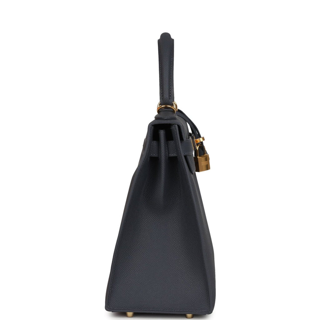 Kelly Sellier 28 Ardoise Epsom Gold Hardware
