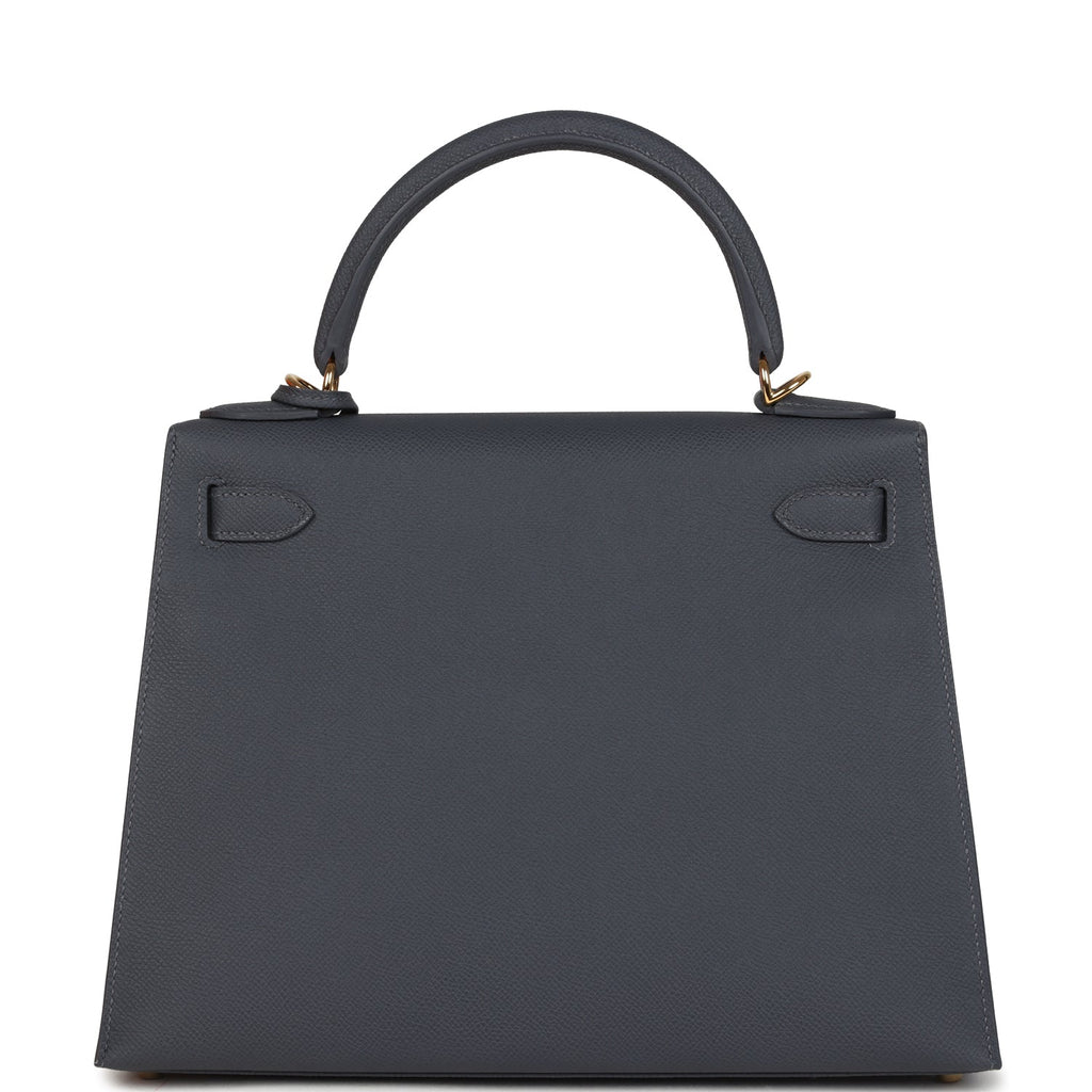 Kelly Sellier 28 Ardoise Epsom Gold Hardware