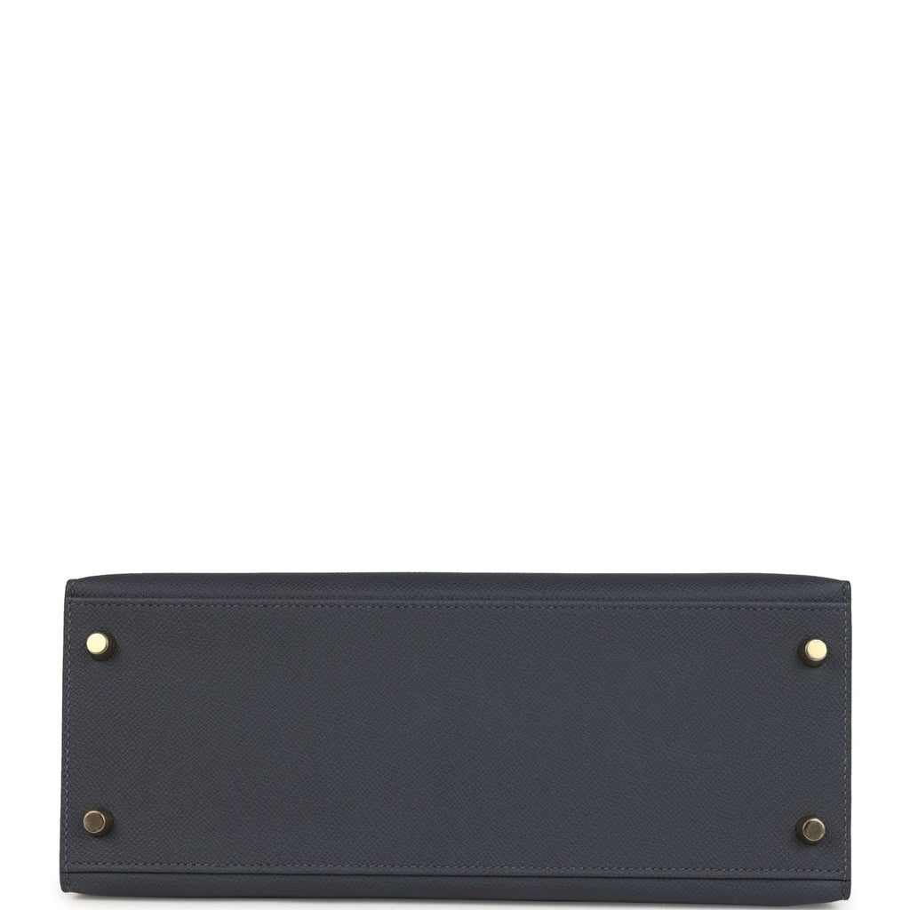 Kelly Sellier 28 Ardoise Epsom Gold Hardware