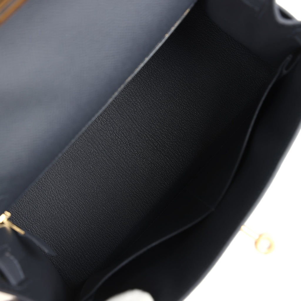 Kelly Sellier 28 Ardoise Epsom Gold Hardware