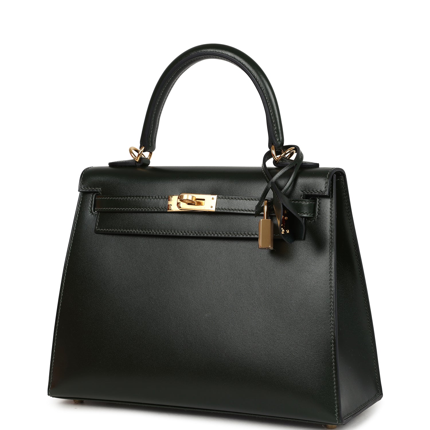 Kelly Sellier 25 Vert Fonce Box Gold Hardware
