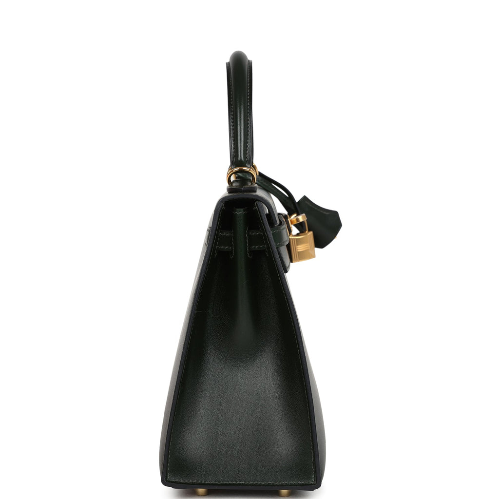 Kelly Sellier 25 Vert Fonce Box Gold Hardware