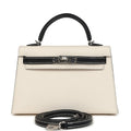 Special Order (HSS) Kelly Sellier 20 Nata and Black Chevre Mysore Palladium Hardware
