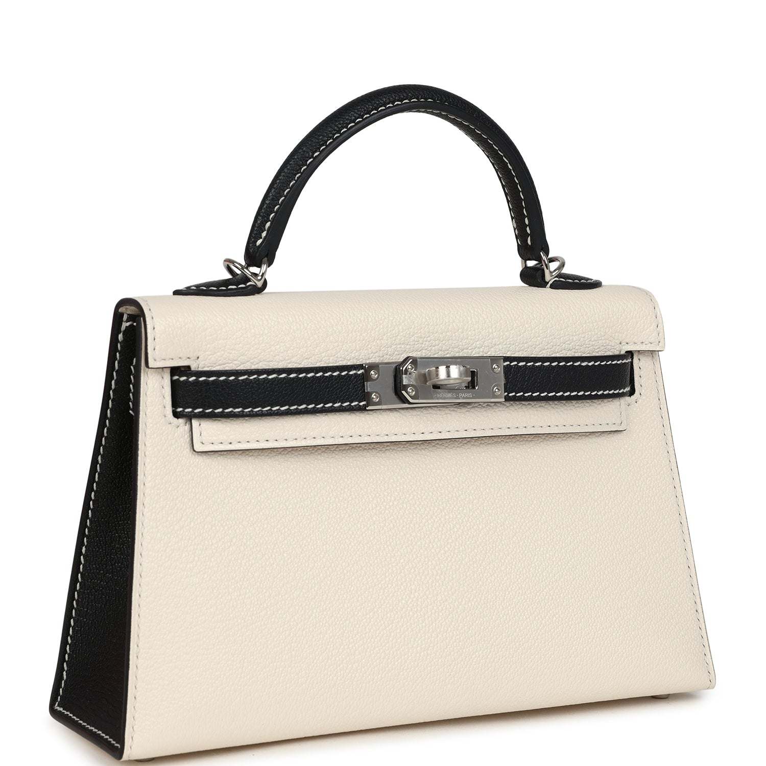Special Order (HSS) Kelly Sellier 20 Nata and Black Chevre Mysore Palladium Hardware