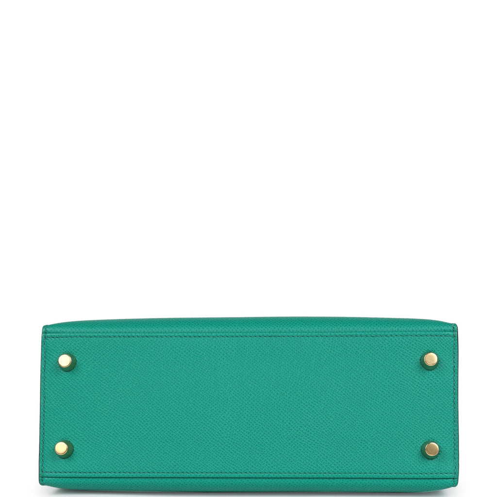 Kelly Sellier 25 Vert Jade Epsom Gold Hardware