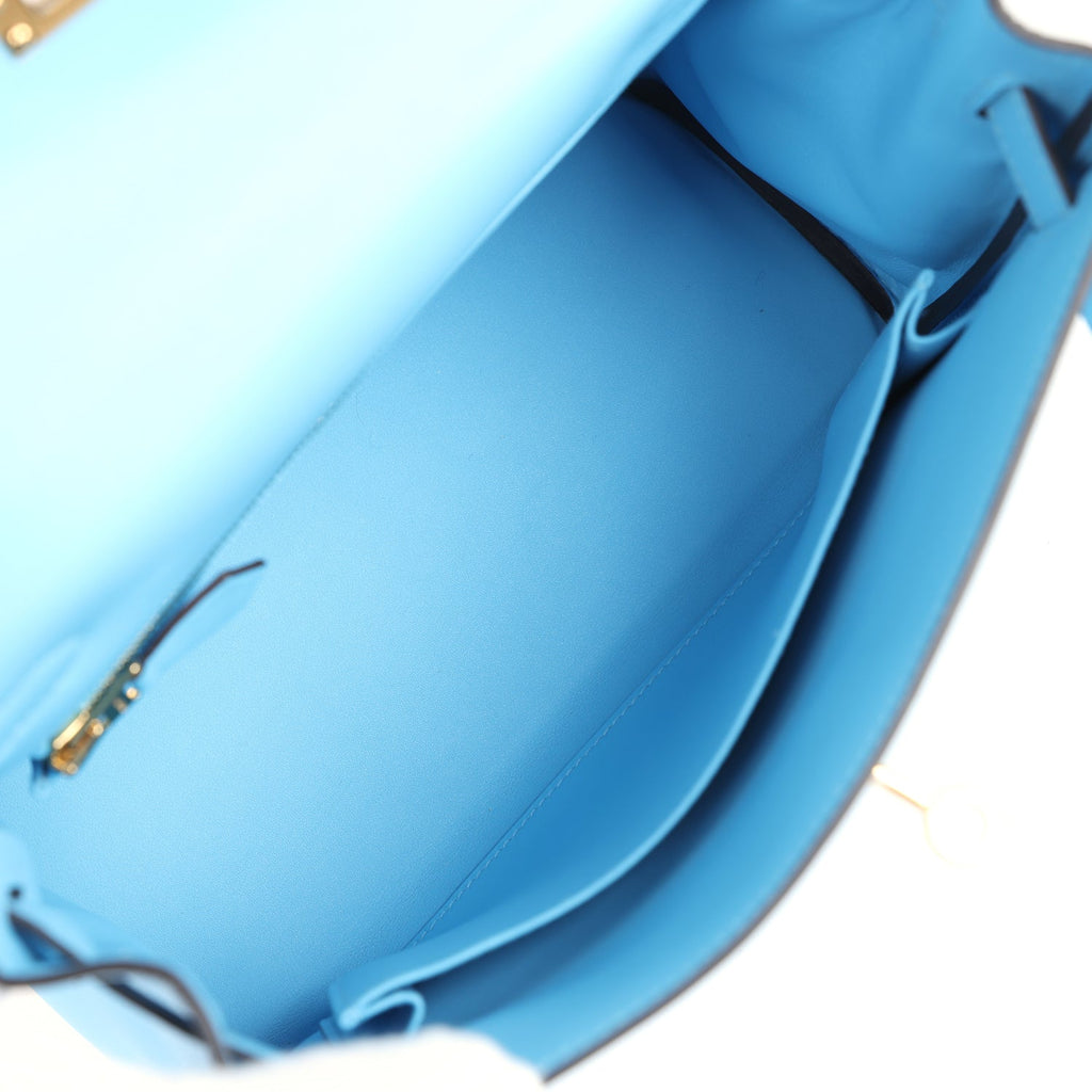 Kelly Retourne 25 Celeste Swift Gold Hardware