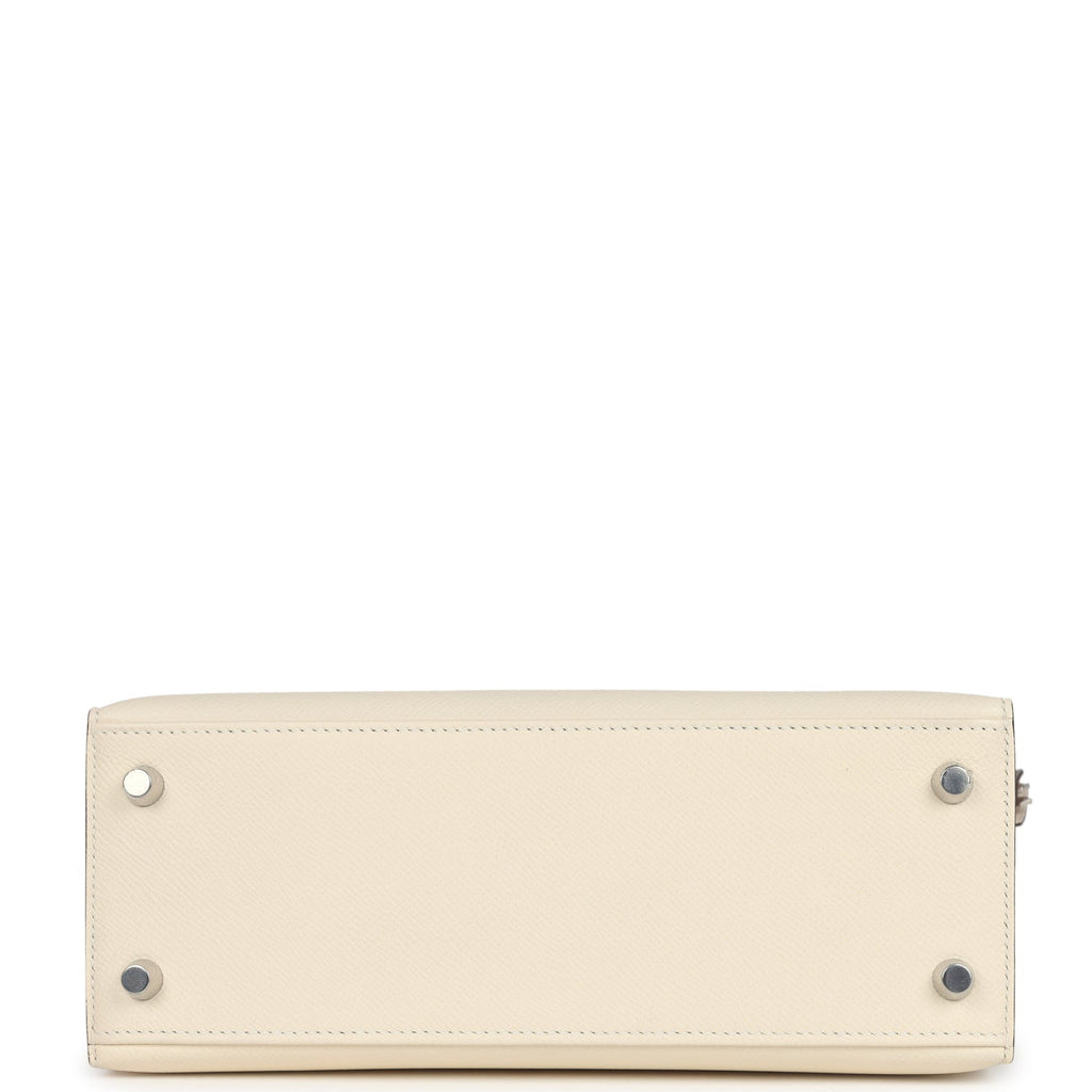 Kelly Sellier 25 Tri-Color Nata, Gris Meyer and Chai Epsom Palladium Hardware