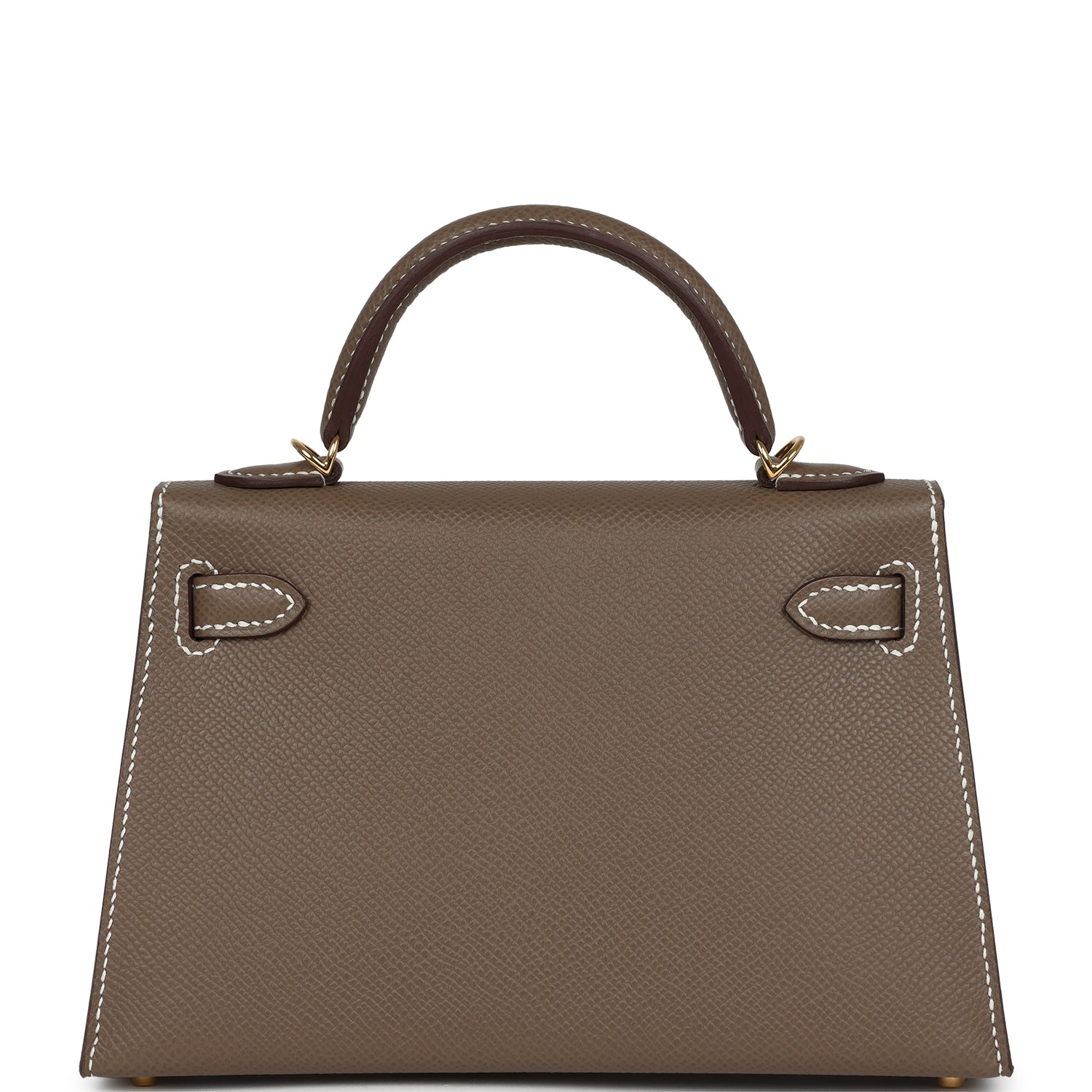 Kelly Sellier 20 Etoupe Epsom Gold Hardware
