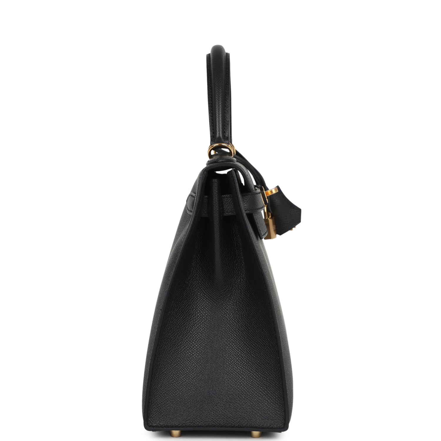 Kelly Sellier 28 Black Epsom Gold Hardware