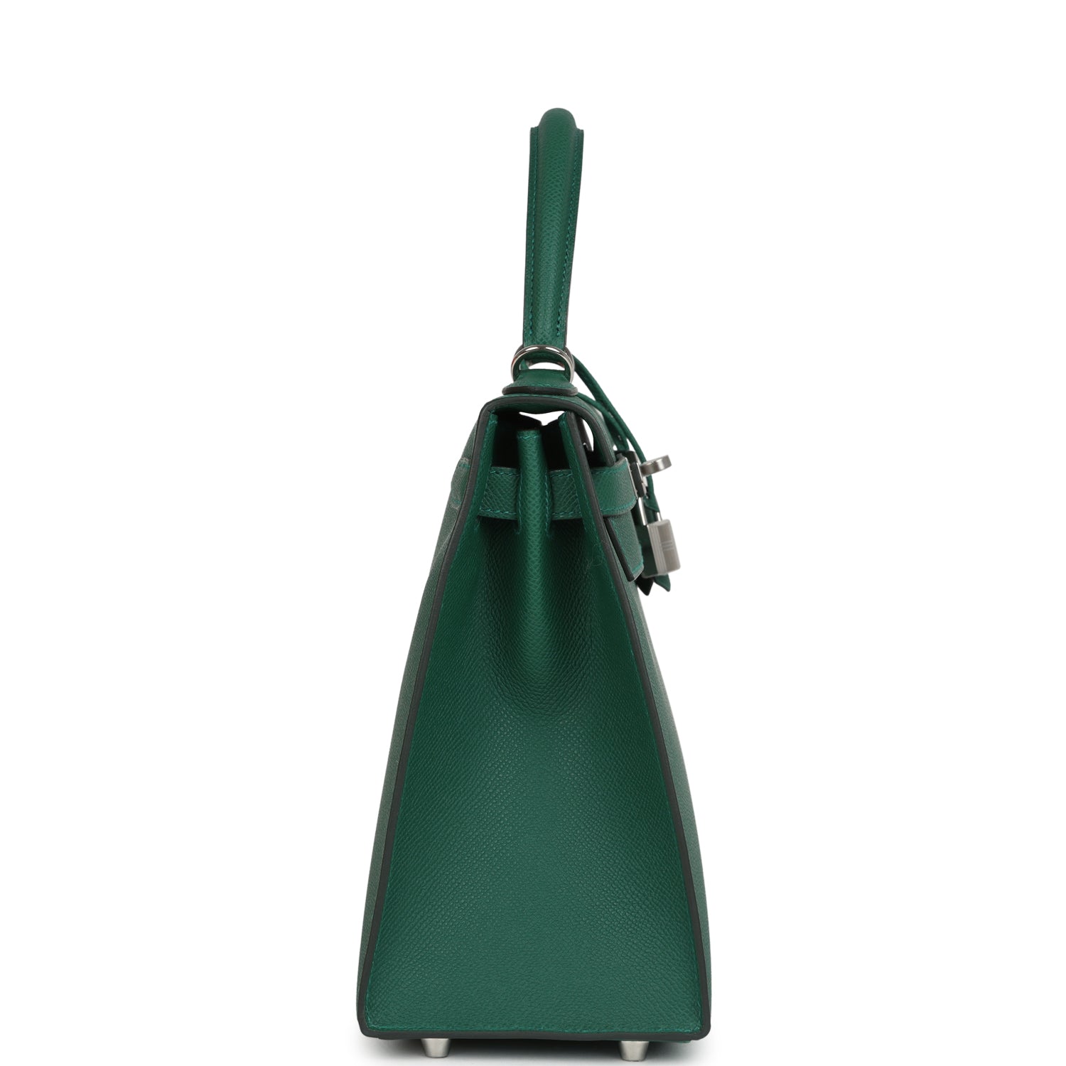 Kelly Sellier 28 Vert Moyen Epsom Palladium Hardware