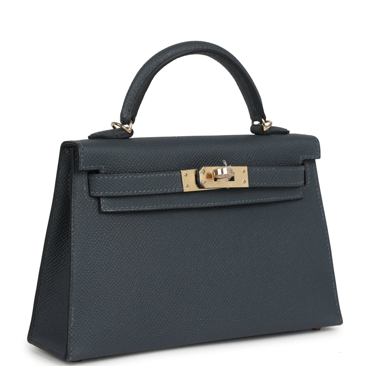 Kelly Sellier 20 Gris Misty Epsom Permabrass Hardware