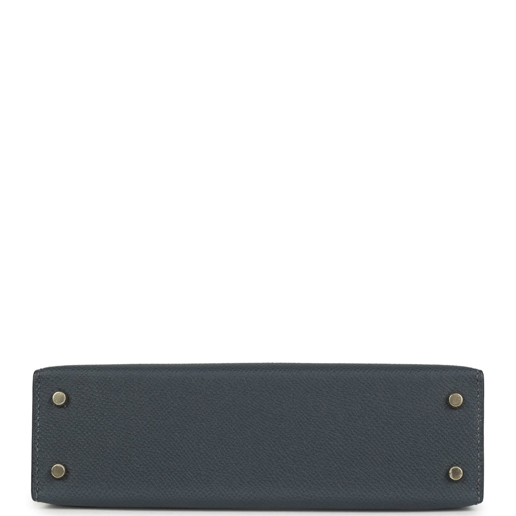 Kelly Sellier 20 Gris Misty Epsom Permabrass Hardware