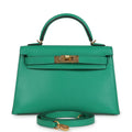 Kelly Sellier 20 Menthe Chevre Chamkila Gold Hardware