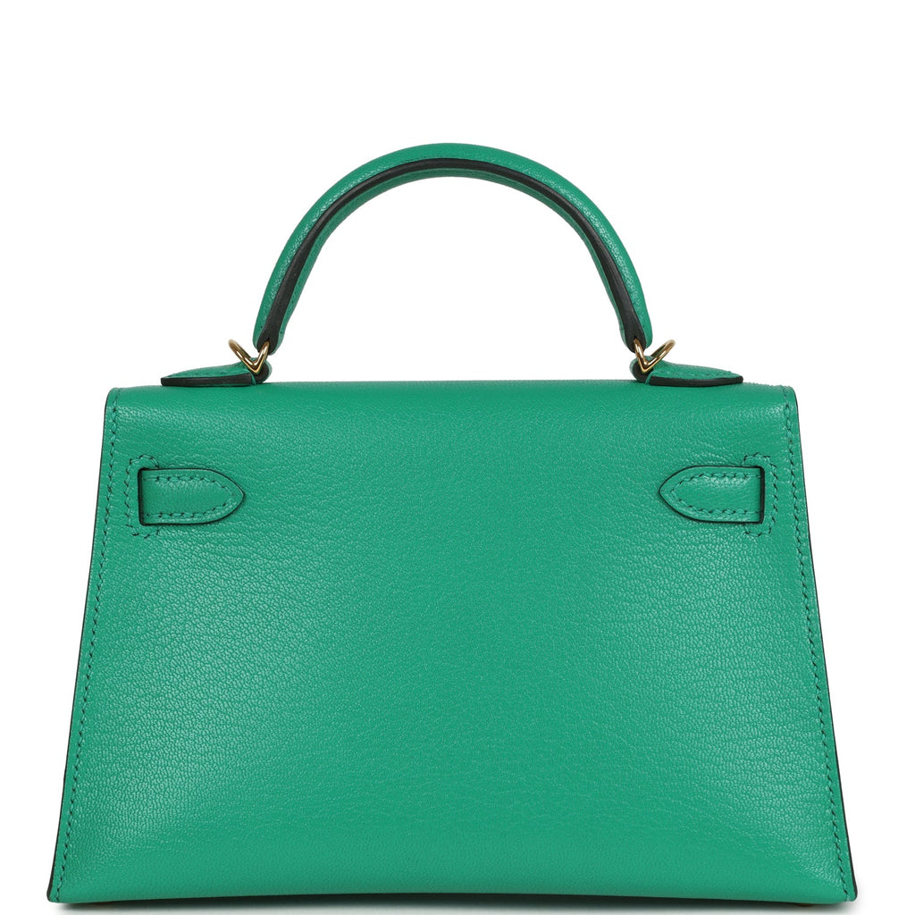Kelly Sellier 20 Menthe Chevre Chamkila Gold Hardware