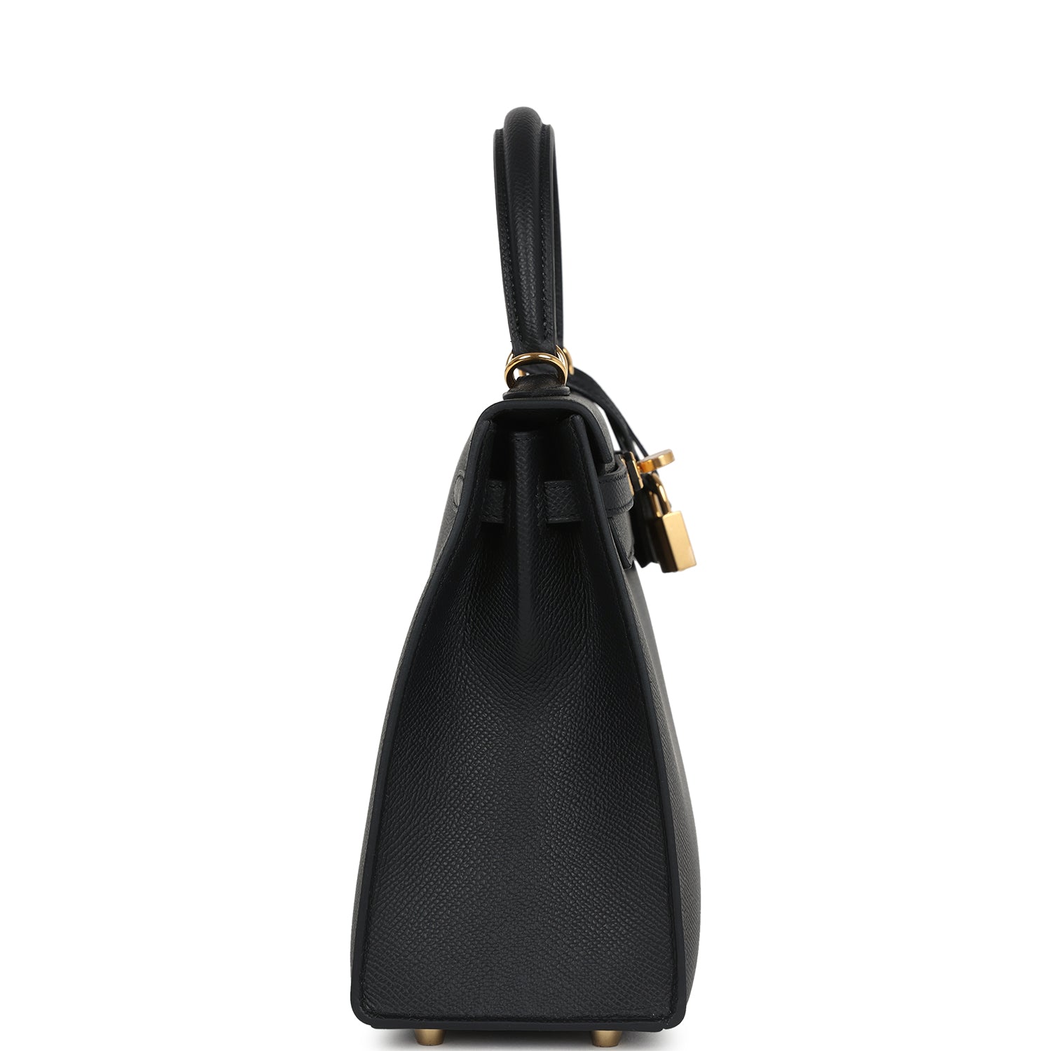 Kelly Sellier 25 Black Epsom Gold Hardware