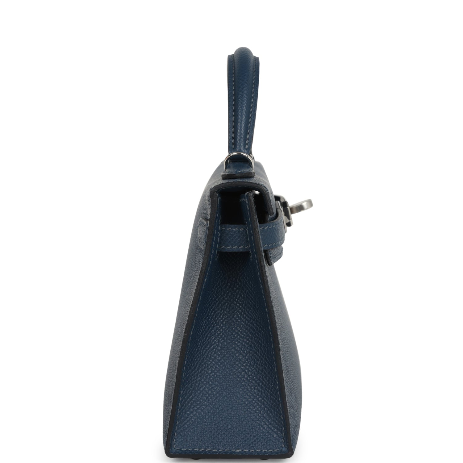 Kelly Sellier 20 Bleu de Prusse Epsom Palladium Hardware
