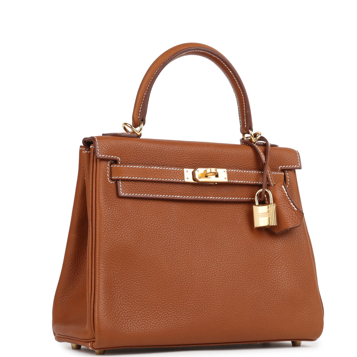 Kelly Retourne 25 Fauve Barenia Faubourg Gold Hardware