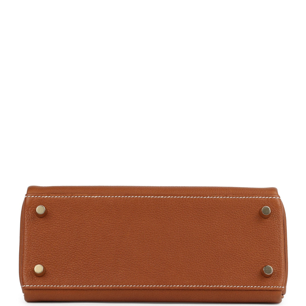 Kelly Retourne 25 Fauve Barenia Faubourg Gold Hardware