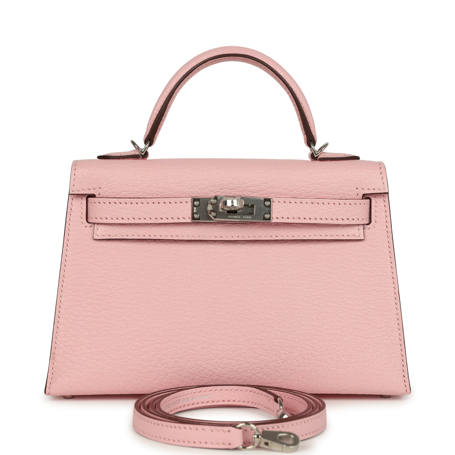 Kelly Sellier 20 Rose Sakura Chevre Mysore Palladium Hardware