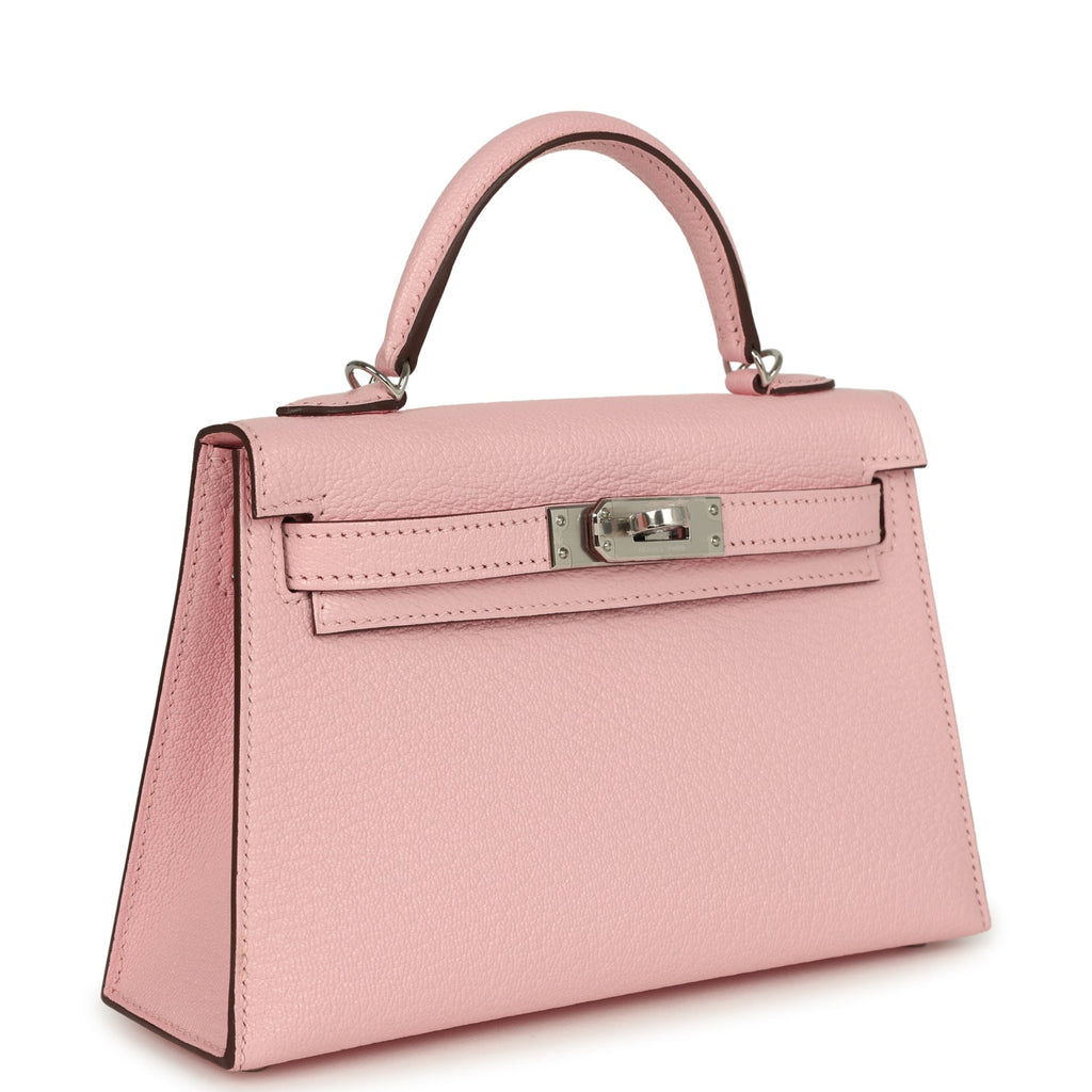 Kelly Sellier 20 Rose Sakura Chevre Mysore Palladium Hardware