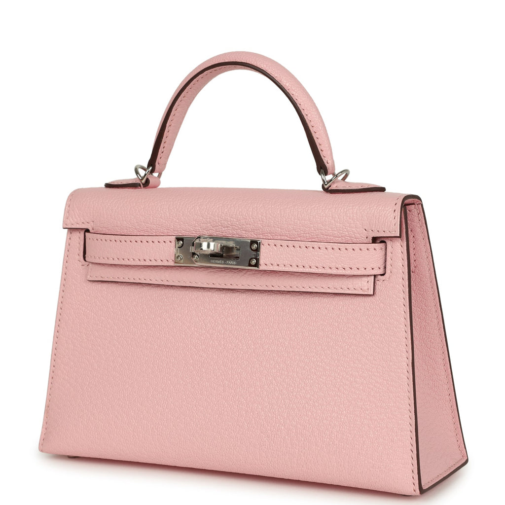 Kelly Sellier 20 Rose Sakura Chevre Mysore Palladium Hardware
