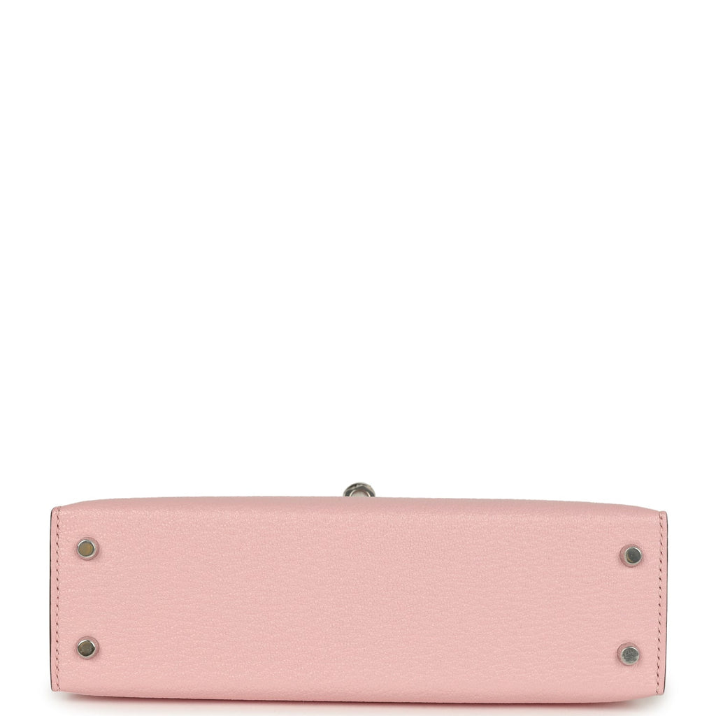 Kelly Sellier 20 Rose Sakura Chevre Mysore Palladium Hardware