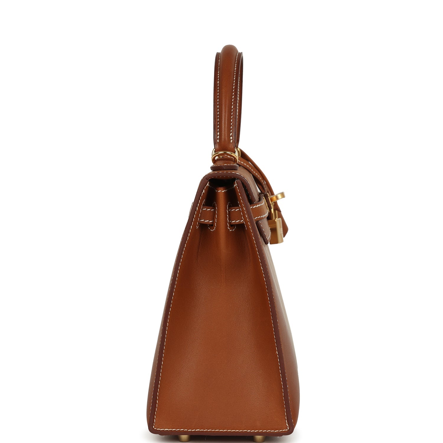 Kelly Sellier 25 Fauve Barenia Gold Hardware