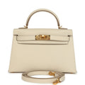 Kelly Sellier 20 Craie Epsom Gold Hardware