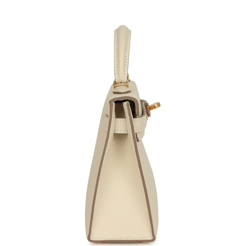 Kelly Sellier 20 Craie Epsom Gold Hardware
