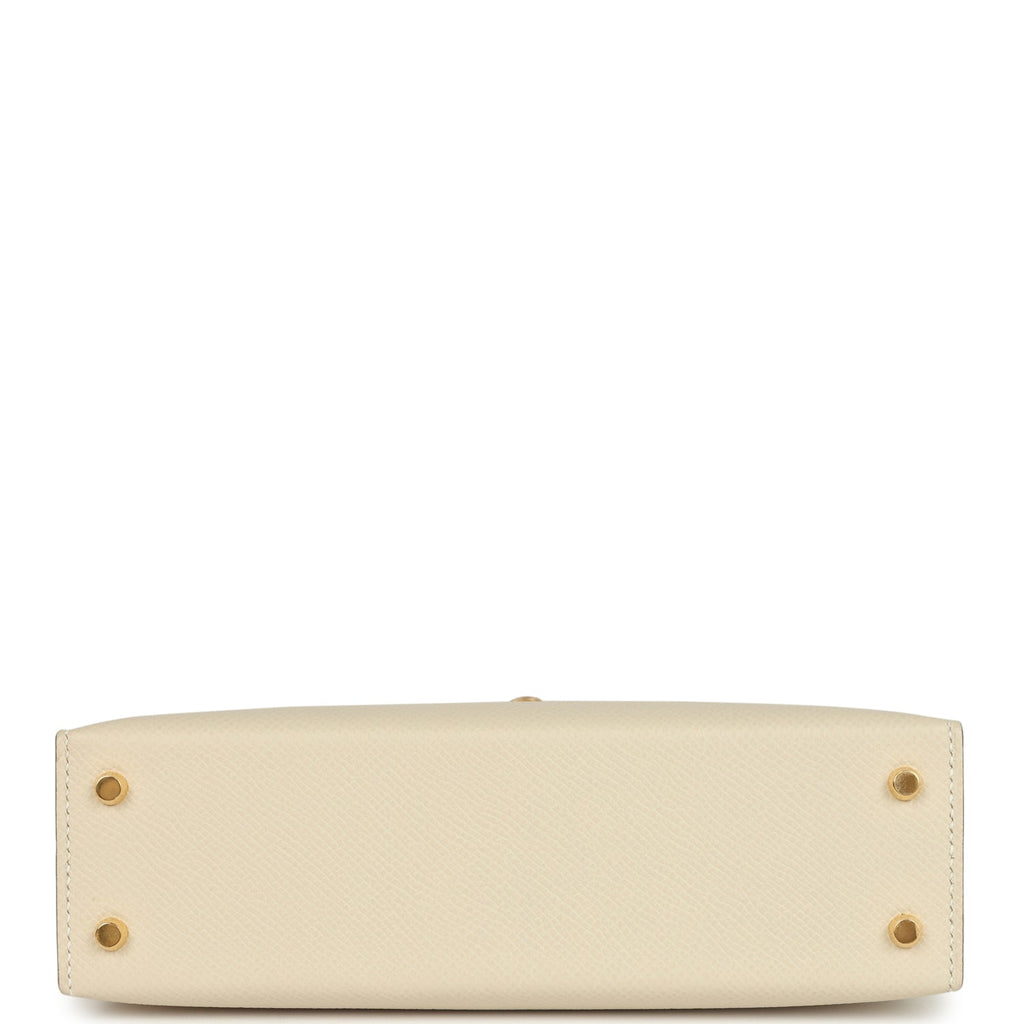 Kelly Sellier 20 Craie Epsom Gold Hardware