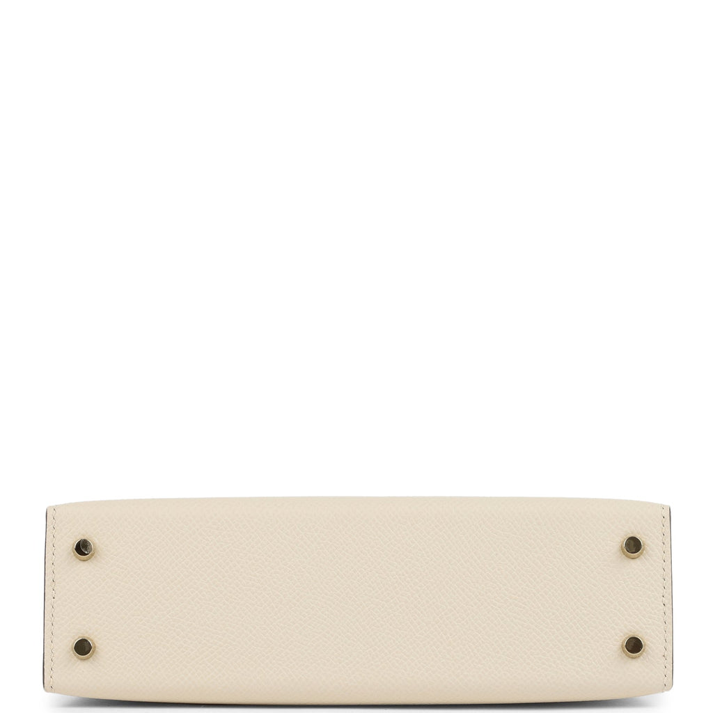 Special Order (HSS) Kelly Sellier 20 Craie Verso Epsom Permabrass Hardware