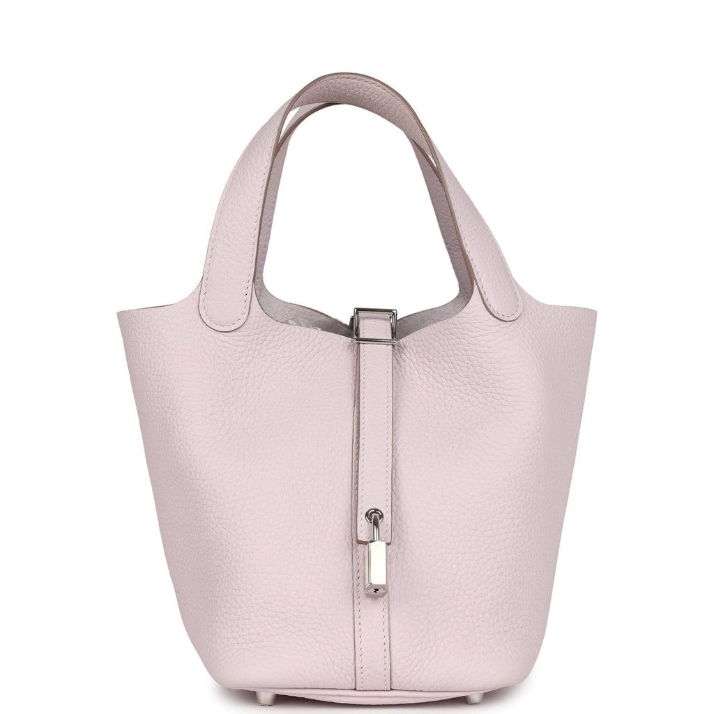 Picotin Lock 18 Mauve Pale Clemence Palladium Hardware