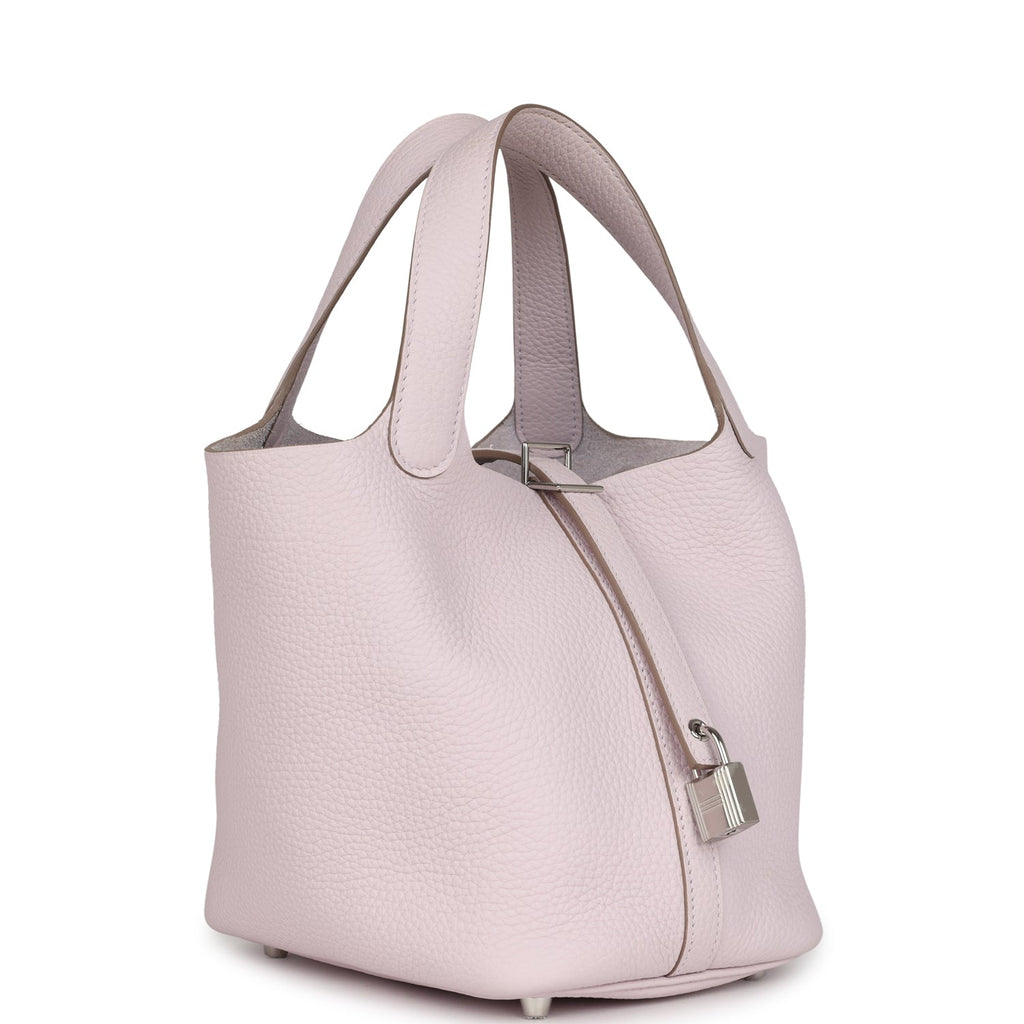 Picotin Lock 18 Mauve Pale Clemence Palladium Hardware