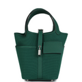 Picotin Cargo 18 Vert Moyen Swift and Toile Canvas Palladium Hardware